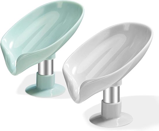 Set Mit 2 Seifenhaltern Mit Saugnapf Duschseifenhalterungen Schwammhaltern Für Die Küchenspüle Seifenschalen Mit Abfluss Leicht Zu Reinigen