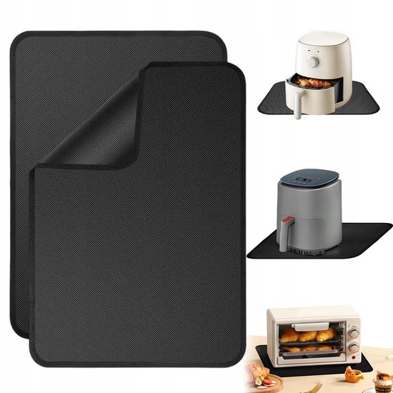 Airfryer-unterlage – Silikon-kochfeldschutz – 60 X 40 Cm – Hitzebeständig Bis 560 °c – Für Airfryer, Backofen Und Grill – Leicht Zu Reinigen Und Rutschfest