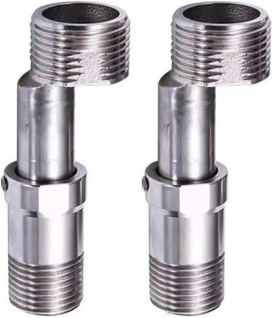 2 Stück Duscharmatur-adapter Verstellbar Länge 40 55 Mm 360 Verstellbarer Abgewinkelter Gebogener Sockel S-verbinder Aus Edelstahl Für Küche Und