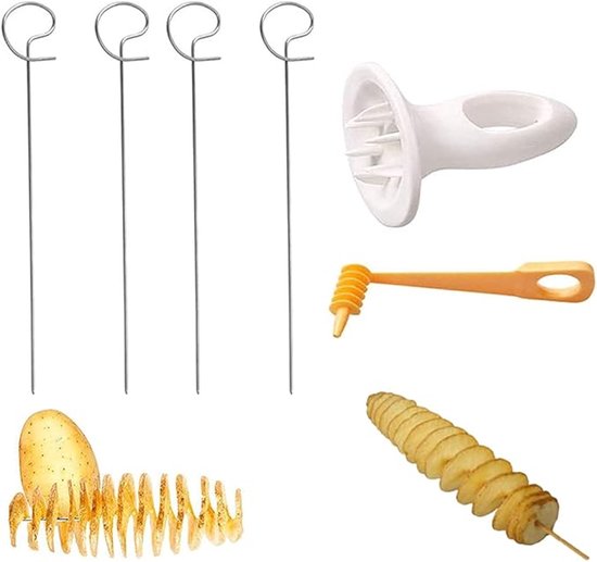 Spiral-kartoffelschneider – Spiral-kartoffelwender – Für Grillen, Frittieren, Partys, Camping Und Küche