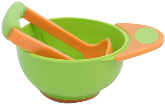 Fütterschüssel-massageset – 2-in-1-handmassageschüssel – Geeignet Für Kleinkinder Zur Zubereitung Von Gemüse- Oder Obstpüree