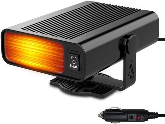 Autoheizung 12 V 2-in-1-autolüfterheizung Mit Zigarettenanzünder Scheibenenteiser Tragbare Autoheizung Für Kleinwagen Zum Schnellen Aufheizen Und