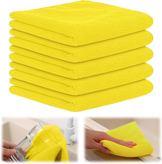 5er-set Mikrofasertücher – Super Saugfähige Und Fusselfreie Reinigungstücher (30 X 30 Cm)