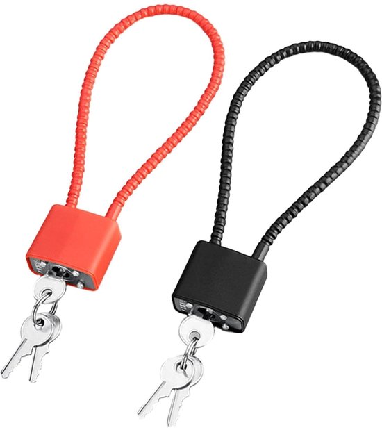 Dailygoody - Flexible Kabelschlösser - 2 Schlüssel