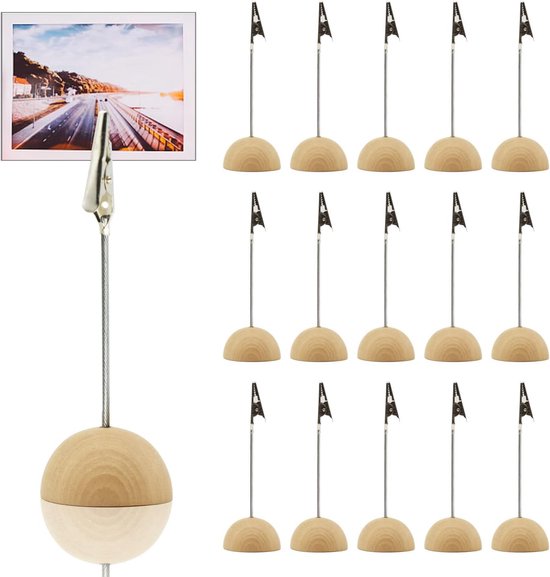 Fotohalter Mit Klammern 20 Kartenhalter Aus Holz Memo-halter Fotohalter-klammer Tischkartenhalter Memo-klammerhalter Mit Krokodilklemme Mit