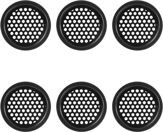 6 Runde Edelstahl-lüftungsgitter 53 Mm – Unauffällige Lüftungsgitter Für Schränke Und Türen