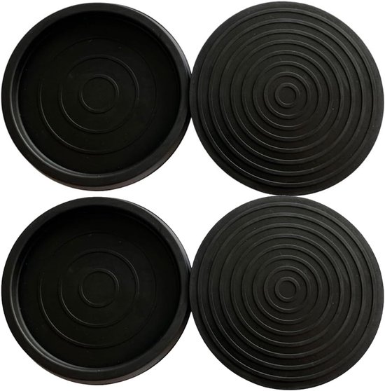 Set Mit 4 Runden Silikon-stuhlfüßen, 6,3 Cm, Mit Filz Für Möbel, Ideal Für Stühle, Tische Und Sofas