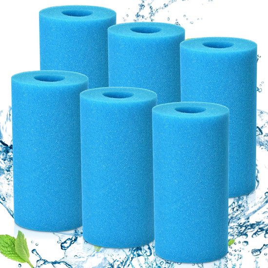 6 Schaumstoff-poolfilter – Wiederverwendbare Schwammfilter Für Schwimmbäder, Aquarien Und Whirlpools