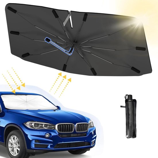 360° Drehbarer, Kratzfester, Faltbarer Sonnenschirm Für Autos, Suvs Und Lkws – Uv-schutz