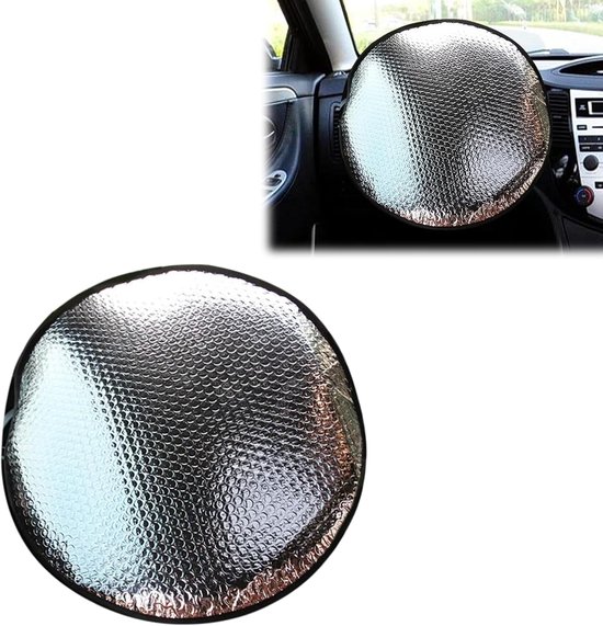 1-teiliger Lenkradbezug Aus Aluminiumfolie 18 11 Zoll Polyester-lenkradbezug Mit Kranz Mit Schnappverschluss Passend Für Die Meisten Automodelle