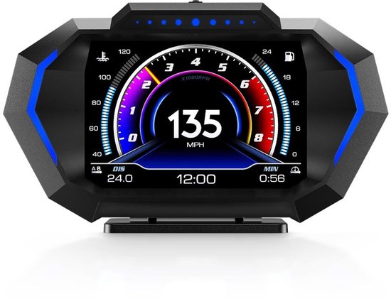 Head-up-display – Fahrzeuggeschwindigkeitsmesser – Fahrinformationen – Obd2-gps-dualsystem