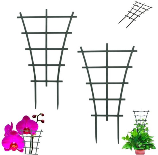 2-teilig Rankgitter Pflanzenständer Rankgitter Für Den Außenbereich Pflanzenstütze Balkontopf Befestigungsstange Kleine Mini-pergola Für Den Für