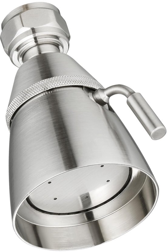 Duschkopf, Messing-duschkopf Mit Hohem Durchfluss, Einstellbarem Winkel Und Strahl, G 1/2, Gebürstetes Nickel.