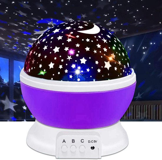 Sternenprojektor-nachtlicht Für Babys Traumnachtlicht Für Kinder 360-grad-drehung Led-sternenprojektionslampe Mit 8 Farbigen Lichtern Für Kinder