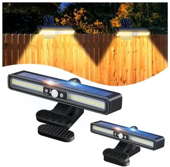 Solarleuchten Für Den Außenbereich 2er-set Klemmleuchten Mit Bewegungssensor 3 Helligkeitsstufen Led-solarleuchten Für Den Außenbereich Ip65 Für