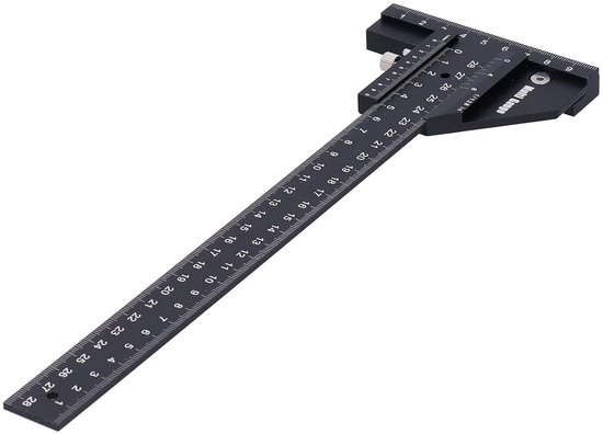 280 Mm T-förmiger Aluminium-markierungslineal, Multifunktionales Schreinermaß Für Holzarbeiten