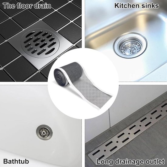 Duschhaarsieb 2 Stück 10 Cm X 10 M Verhindert Verstopfungen Dusche Haarsieb Waschbeckensieb Abflusssieb Pvc-netz Geeignet Für Küche Bad Badewanne