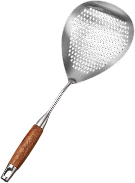 Spaghettilöffel Aus Edelstahl Zum Portionieren Von Spaghetti. Küchenutensil Mit Griff. Komfortable Aufhängung.