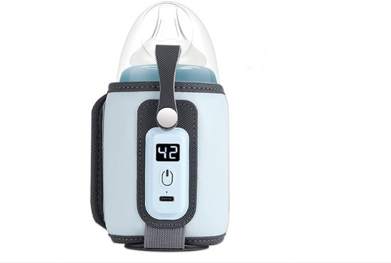 Flaschenwärmer Tragbarer Babynahrungswärmer Mit Einstellbarer Temperatur Muttermilchwärmer Thermostat-wärmer Mit Digitalem Timer Lcd-display Für
