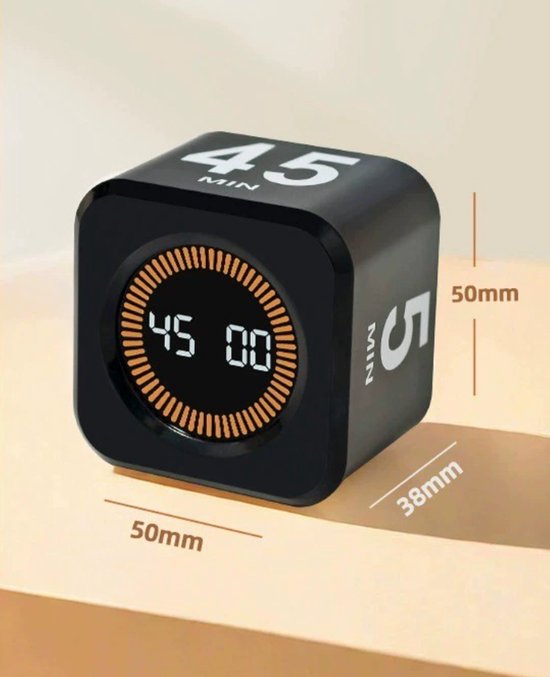 Visueller Timer Mit Schwerkraftsensor Und Speicherfunktion Interaktiver Countdown Timer Für Kochen Und Unterricht Digital In Weiß (schwarz) Mit V