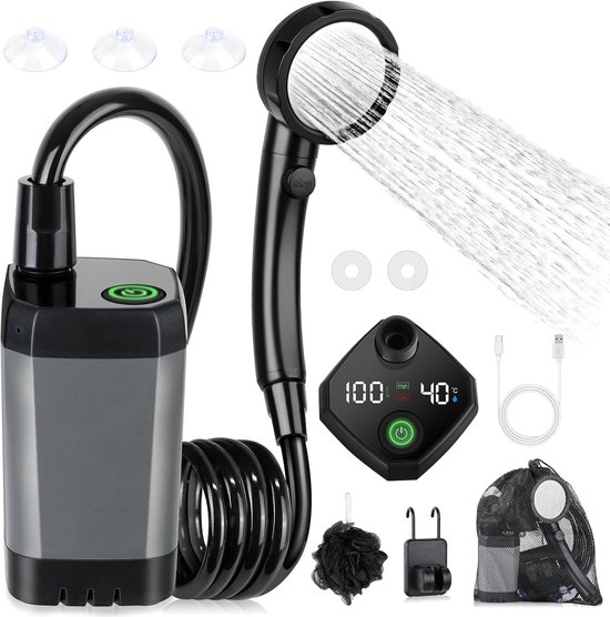 Tragbare Dusche – Campingdusche – 6000 Mah