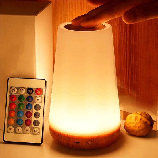 Rgb-nachtlicht Mit 13 Farben, Fernbedienung, Touch-dimmfunktion, Tragbar, Usb-aufladbar
