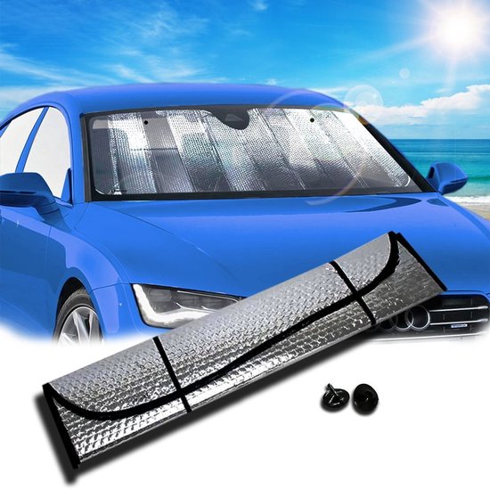 Sonnenschutz Fürs Auto Universalmodell Schützt Vor Hitze Und Uv-strahlung Verhindert Das Ausbleichen Von Armaturenbrett Und Sitzen Manuell Für X 140