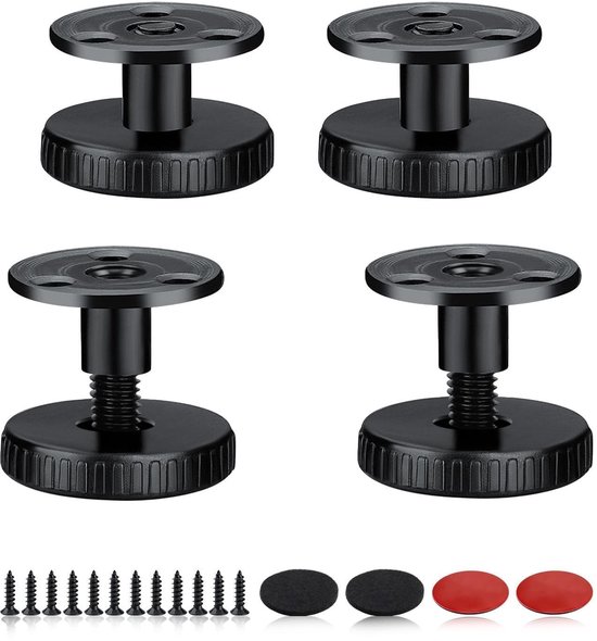 Dailygoods – Möbelfüße, Höhenverstellbar Von 27 Bis 40 Mm – 4er-set