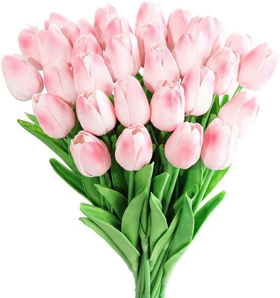 Künstlicher Tulpenstrauß – Realistisches Aussehen – Geeignet Zur Dekoration – 20 Stiele – Stil A