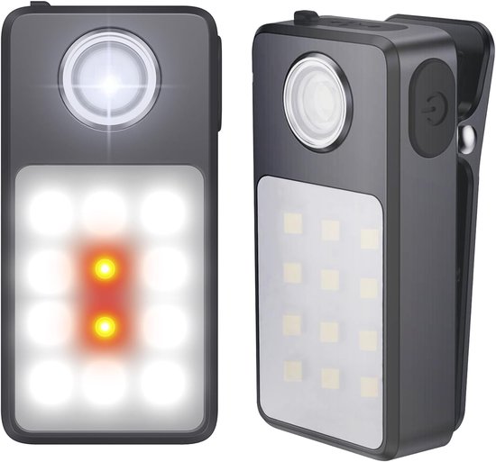 2-teilige Wiederaufladbare Usb-c-arbeitsleuchte 3 Helligkeitsstufen Verbesserte 2-in-1-klemmleuchte Wasserdichte Kompakte Led-taschenlampe Ipx7