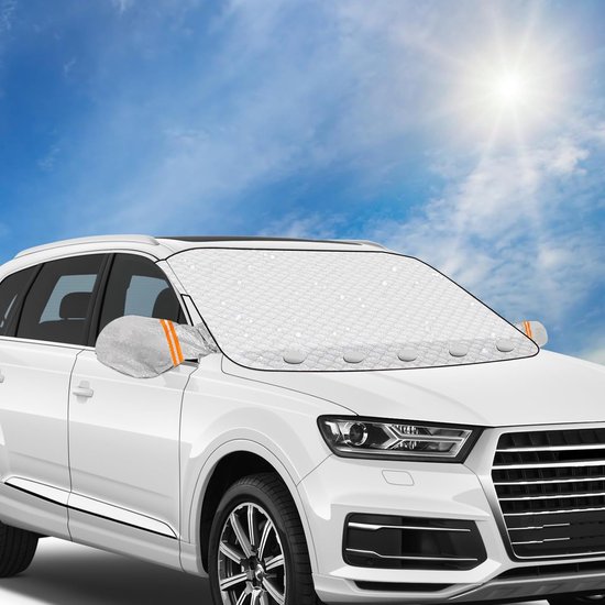 Auto-windschutzscheibenabdeckung Magnetische Windschutzscheibenschutzfolie Faltbar Mit 5 Magneten Schutz Vor Frost Schnee Eis Uv-strahlung Regen 150