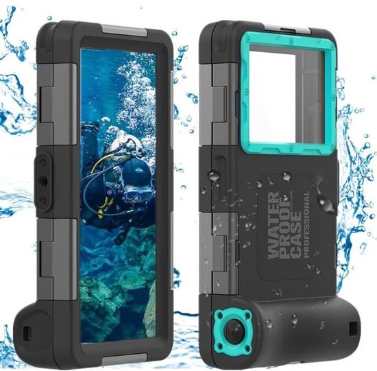 Universelle Wasserdichte Handyhülle – 4,7–6,9 Zoll – Schwarz & Blau