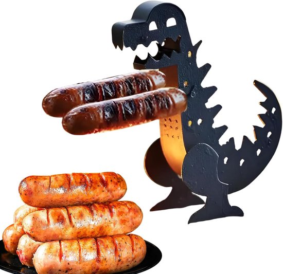 Tragbarer Dinosaurier-hotdog-grill Für Zuhause, Camping Und Partys