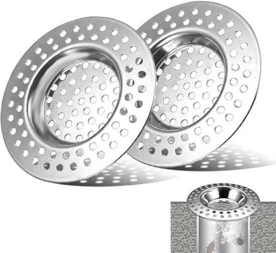 Spülbecken-sieb – Edelstahl – 2er-set