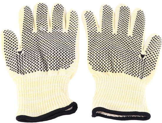 Stück Grillhandschuhe, Feuerfest, 800 °c Hitzebeständig, Handschutzhandschuhe Für Grill, Backofen, Kamin Und Holzofen