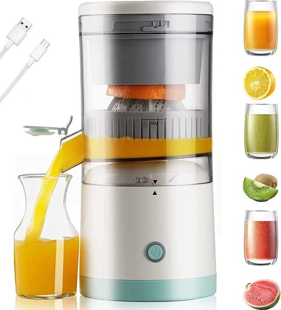 Elektrische Orangenpresse, Tragbarer, Usb-aufladbarer Entsafter, Elektrischer Orangensaftbecher, Slow Juicer