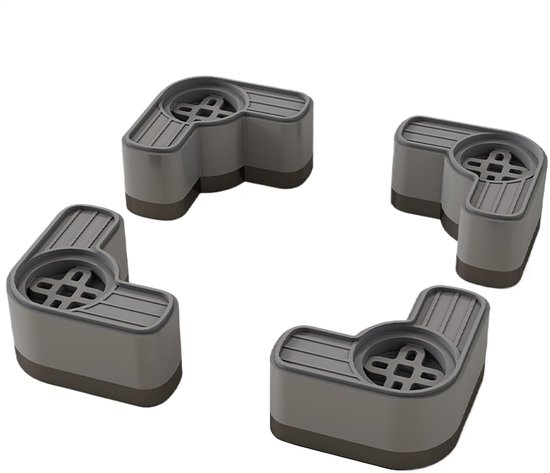 Vibrationsdämpfer Für Waschmaschinen – Antirutschpads – Gerätestabilisatoren – Stoßdämpfendes Design – 4 Stück – Schwarz