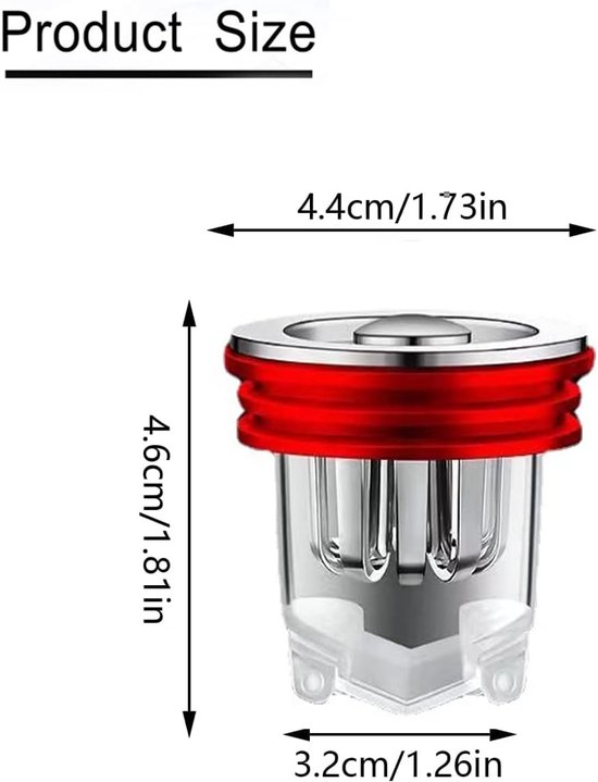 Universeller Anti-geruchs- Und Verstopfungs-bodenablaufadapter Für Dusche, Badezimmer Und Küche (2 Stück)