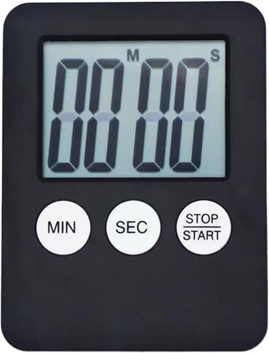 Küchentimer Mit Alarm – Digitaler Küchentimer – Zeitmanagement – Starker Magnet Auf Der Rückseite – 6 X 2 X 2 Cm