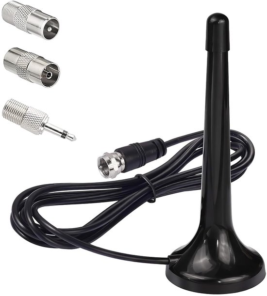 Teleskop-antenne Für Dab/fm-radio Mit Magnetfuß Und 3 M Kabel Für Verbesserten Empfang