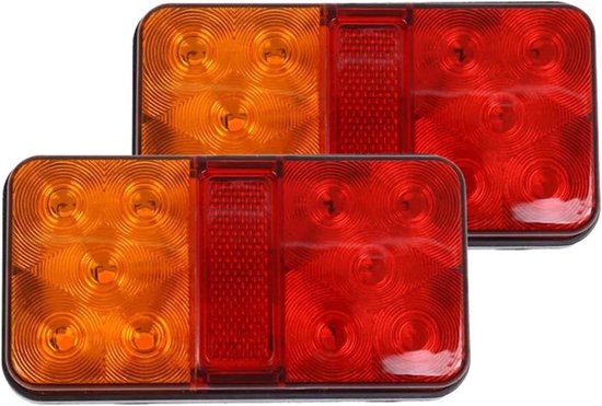 Rücklicht-set – Blinker/bremslicht – Erhöht Die Verkehrssicherheit – Wasserdichtes Led-design – 2 Stück, 12 V – Eine Farbe