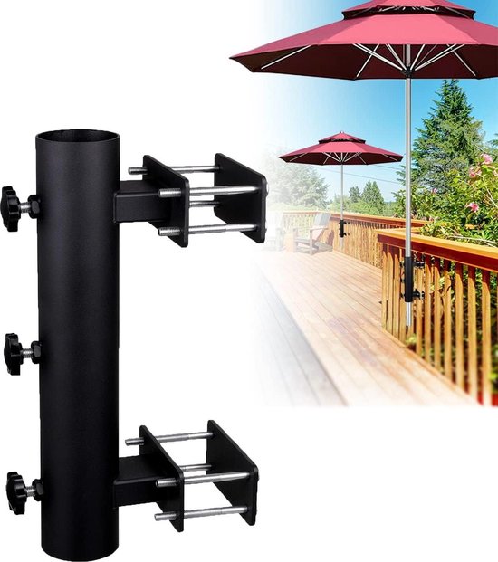 Robuster Sonnenschirmhalter Für Terrassen Bänke Und Balkone Mit Fester Klemme Für Terrassengeländer Strand Innenhof Balkon Boote Und Hintertüren