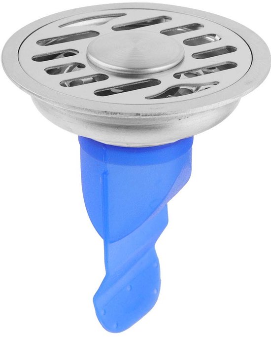 Allecto - Bodenablauf - Edelstahl - Geruchsblocker - Silikon - Bodenablauf - Doppeltes Rückschlagventil - Haarstopper - Kompaktes Design.