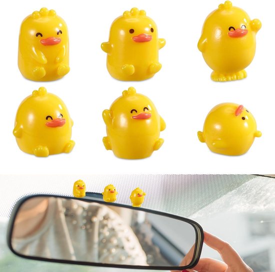 Auto-deko Niedliche Mini-ente Rückspiegel Armaturenbrett Innenausstattung Lustige Designs Enten-deko Geschenkidee Zuhause Büro Geeignet Fürs Auto