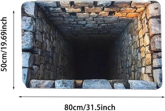 Teppich Wohnzimmerteppich 3d-teppich Teppich Mit Optischer Täuschung Rutschfest Für Den Innen Und Außenbereich Geeignet Ideal Für Flur Wohnzimmer 50