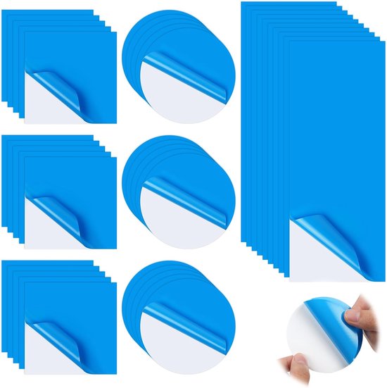 40 Stück Vinyl-reparaturflicken Selbstklebende Pvc-pool-reparaturflicken Reparaturset Für Aufblasbare Pools Whirlpools Und Spas 15 Quadrate 15 10