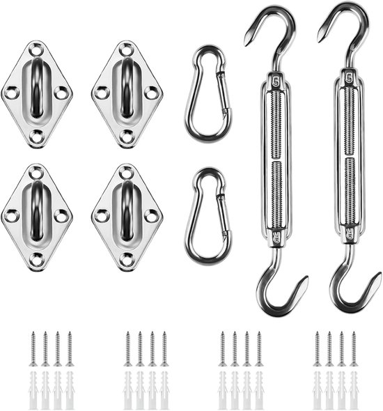Markisen-montageset – Robustes Sonnenschutz-befestigungsset – 5-teilig – Edelstahl 304