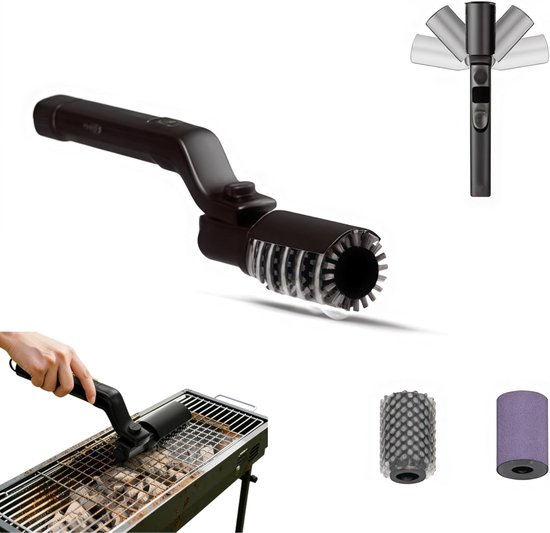 Elektrische Grillbürste Mit Rotationsfunktion Wiederaufladbare Grillbürste Mit 3 Geschwindigkeitsstufen Bürstenloser Grillreiniger Aus Edelstahl 304