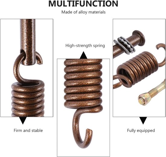 Extra Starkes Hängematten-set Metall-hängematten-set Aufhängungssystem Für Schaukelstühle Teile Zubehör Hängematte Federaufhängung Terrassenhaken