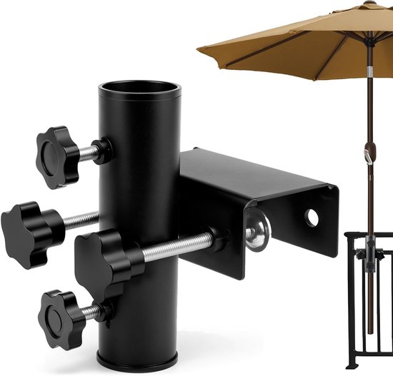 Sonnenschirmständer Metall Für Balkon Verstellbarer Sonnenschirmständer Balkongeländer Ø 23 38 Mm Stabiler Sonnenschirmständer Sonnenschirmstände